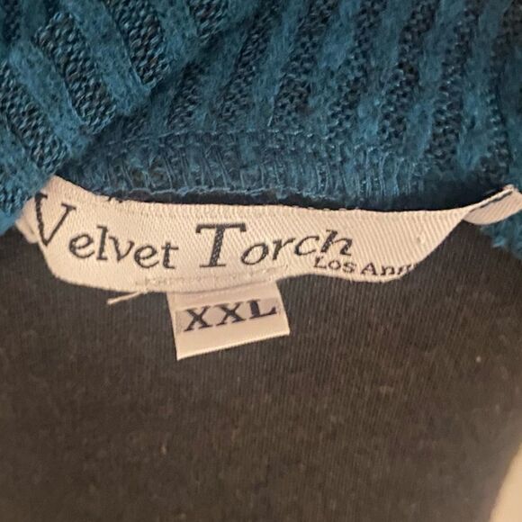 Velvet Torch Ribbed Mock Neck Short Sleeve Dress - Picture 8 of 10